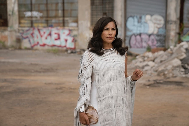 BARBALO WHITE BRAIDED LEATHER OVERLAY