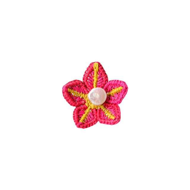 PINK FLOWER EARRINGS