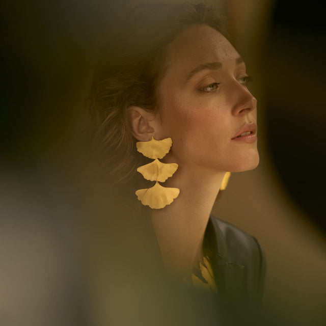 Ginkgothree Earrings