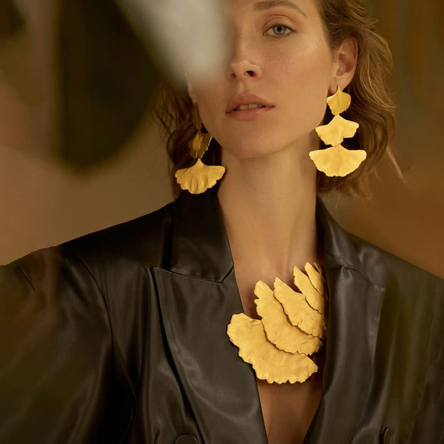 Ginkgothree Earrings