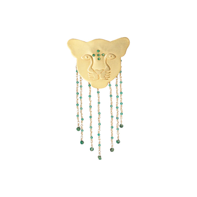 JAGUAR EMERALD RAIN EARRINGS