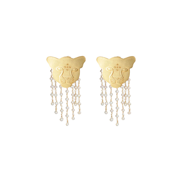 JAGUAR RAIN OF PEARLS EARRINGS