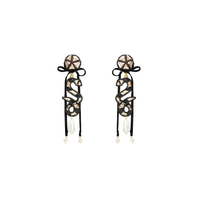 SNAKE BOW EARRINGS