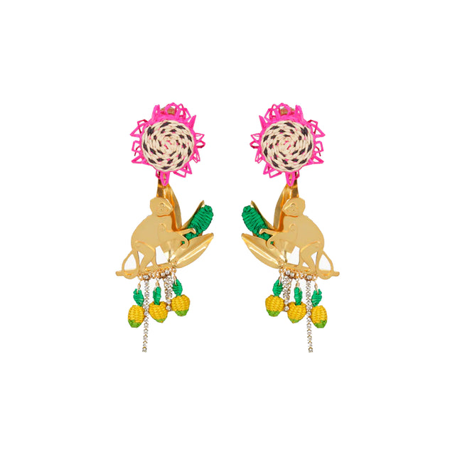 PITAYA MONKEY EARRINGS