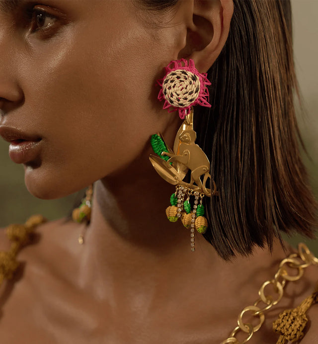 PITAYA MONKEY EARRINGS