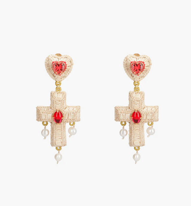 RED POWER EARRINGS
