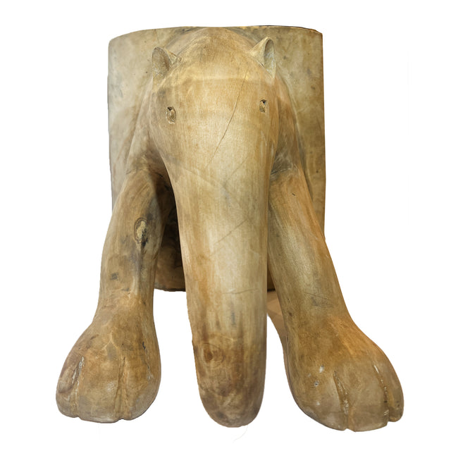 Butaco De Oso Hormiguero Tallado a Mano