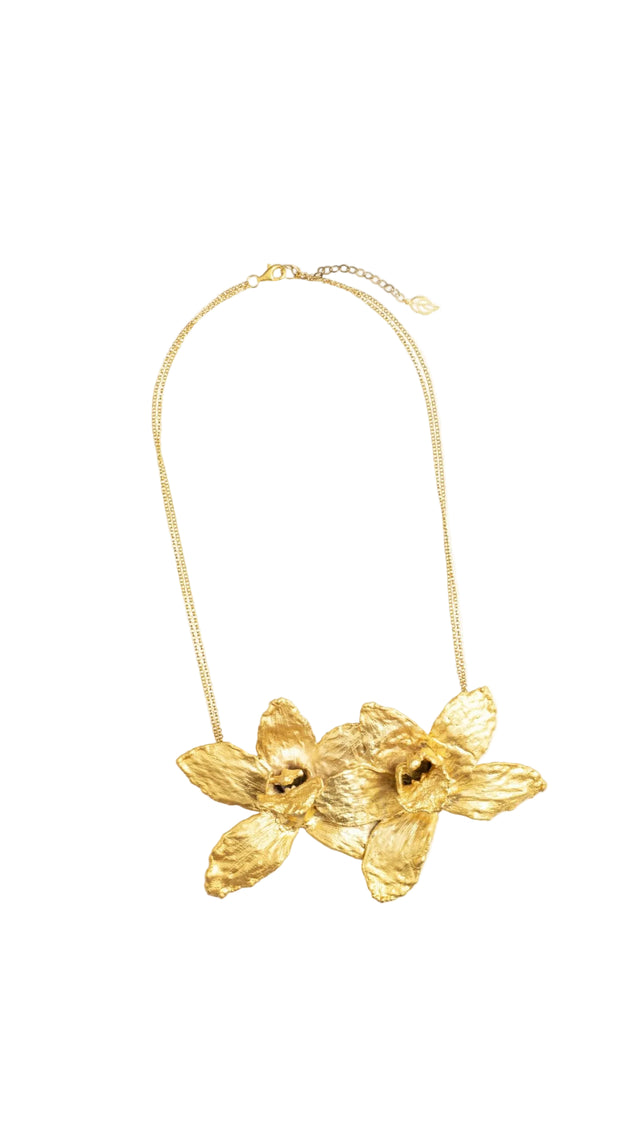 PIN Y COLLAR ORQUÍDEA CYMBIDIUM