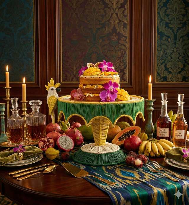 CAKE STAND - TROPICAL FEAST