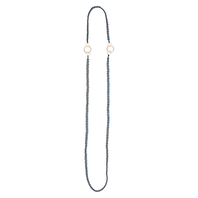Hand-beaded Traveler's Strap - Dark Moon