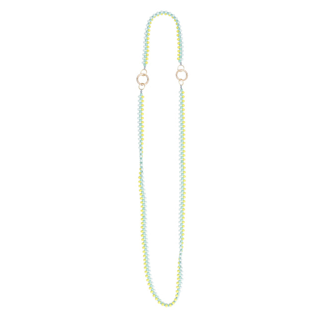 Hand-beaded Traveler's Strap - Green Springs