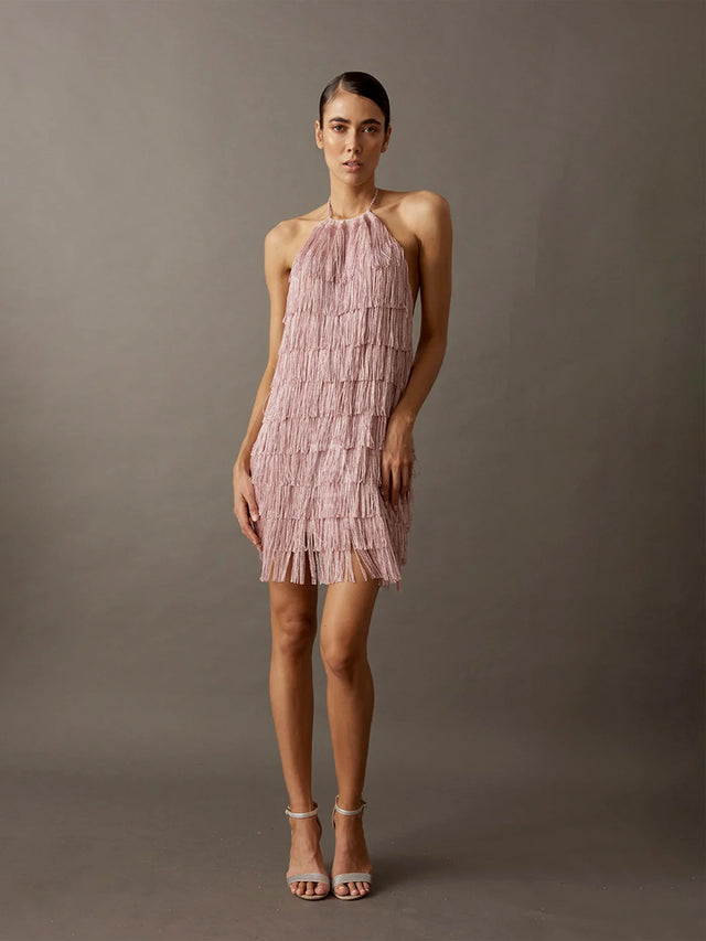 JEWELED SHORT DRESS