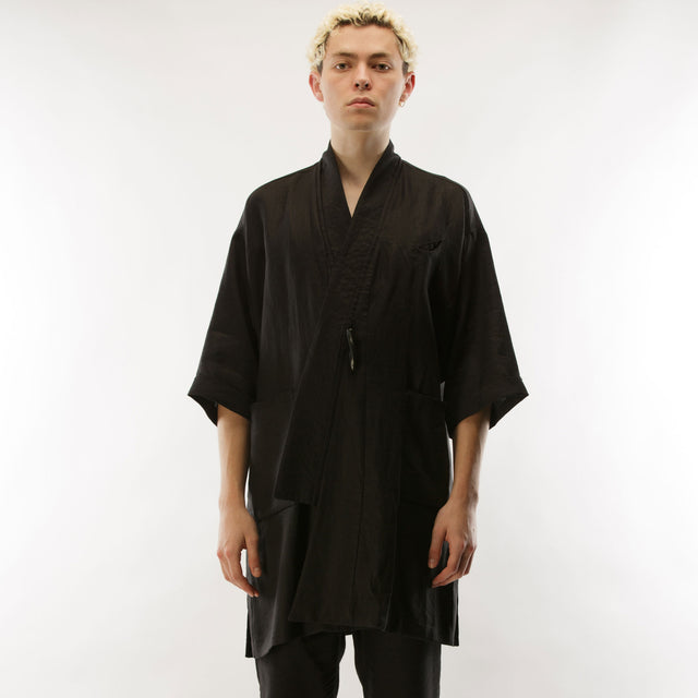 Short Sleeve Crossed Kimono