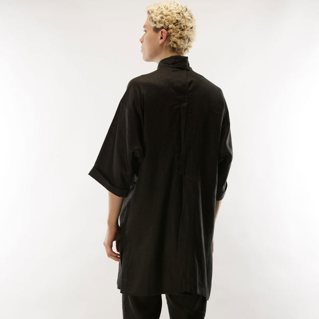 Short Sleeve Crossed Kimono