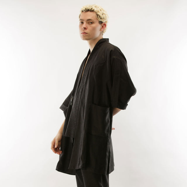 Short Sleeve Crossed Kimono