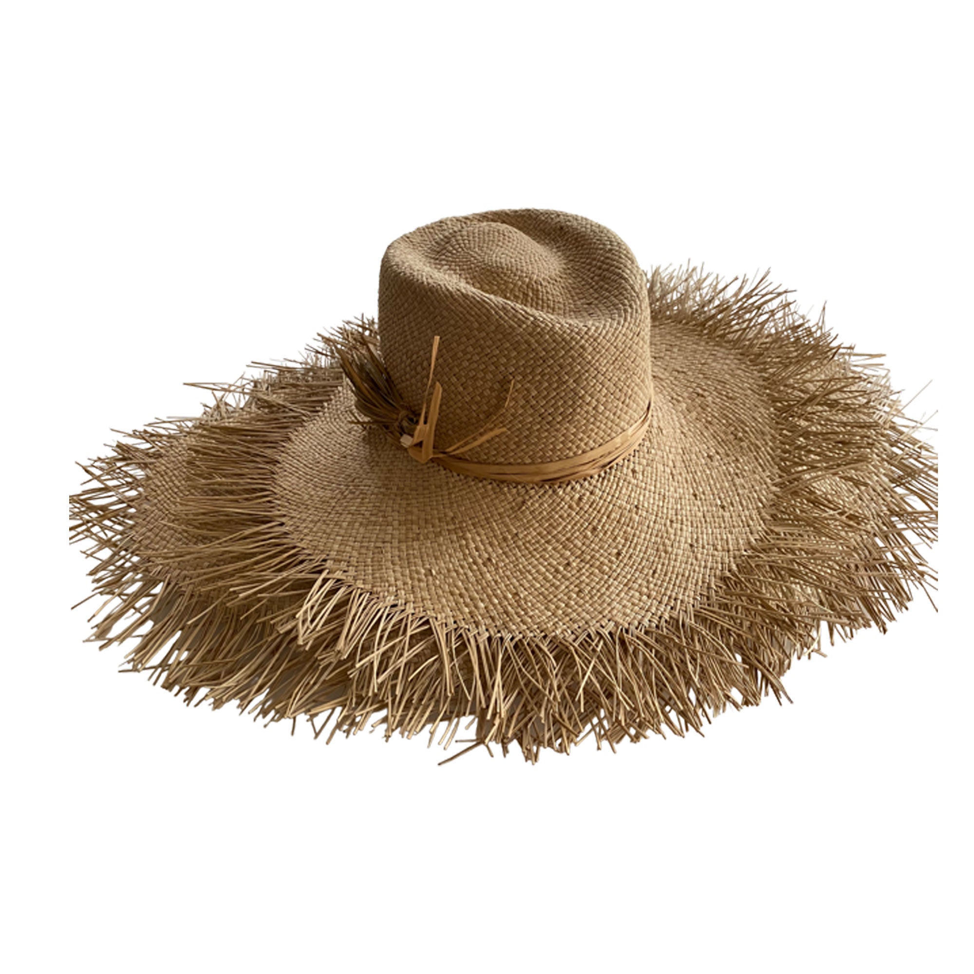 Frayed Straw Hat