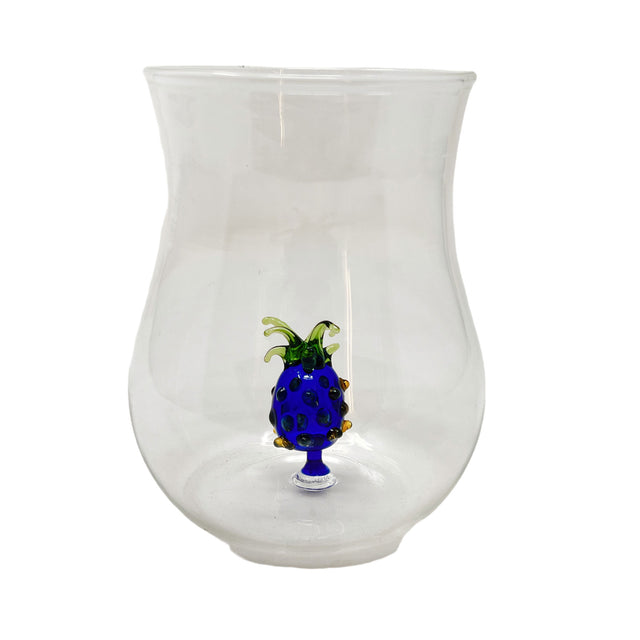 Set De Vasos Piñas Azules