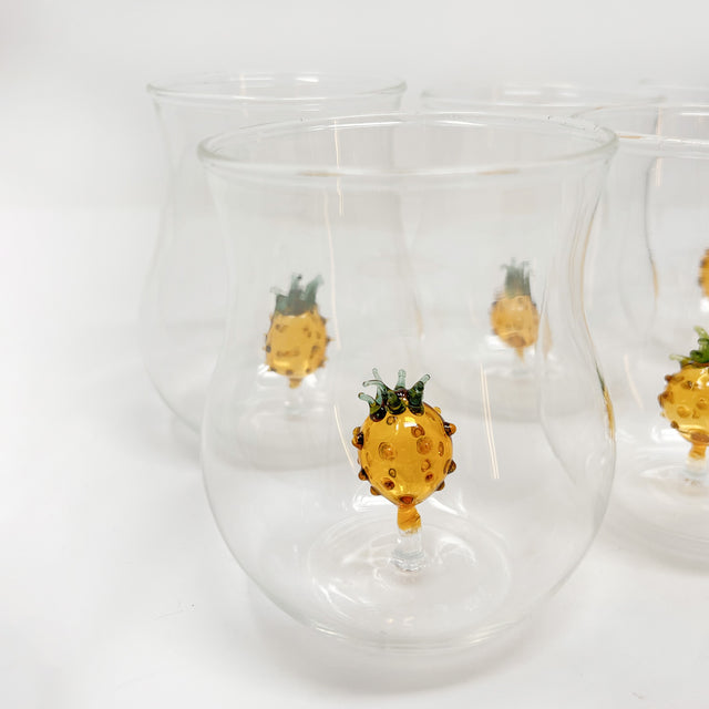 Set De Vasos Piña Clasica