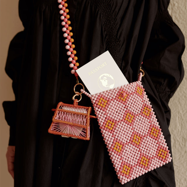Traveler's Passport Pouch - Orange Sunset