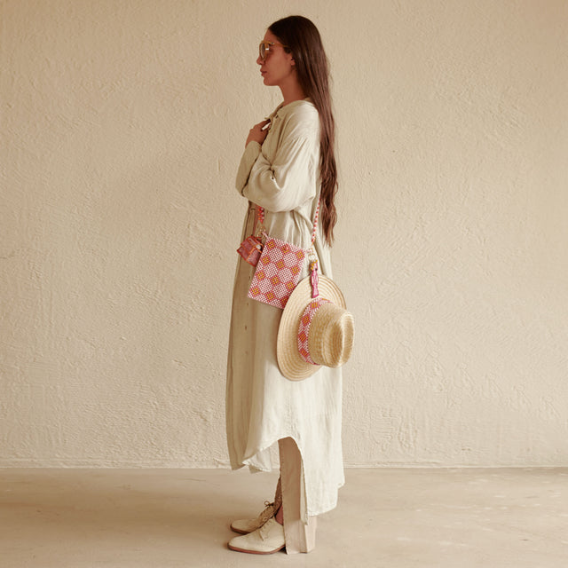 Traveler's Straw Hat - Orange Sunset