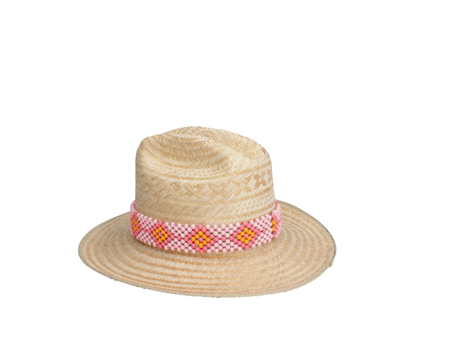 Traveler's Straw Hat - Orange Sunset