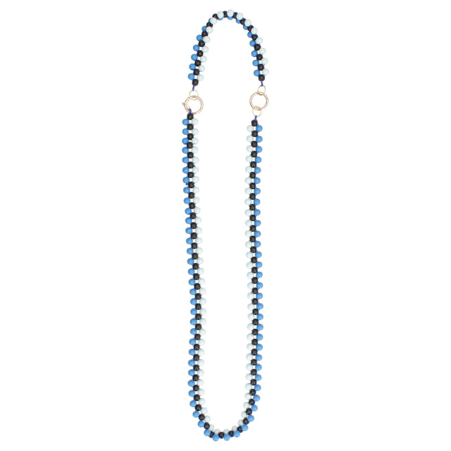 Wooden Beads Traveler's Strap - Dark Moon