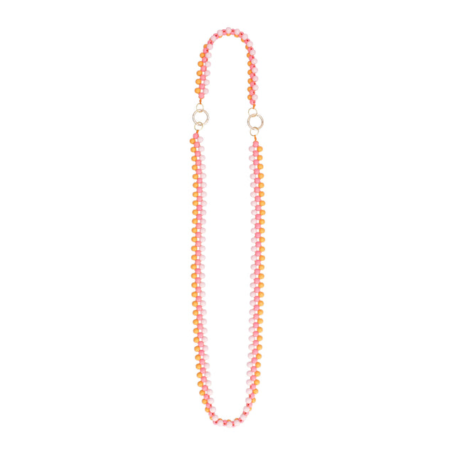 Wooden Beads Traveler's Strap - Orange Sunset
