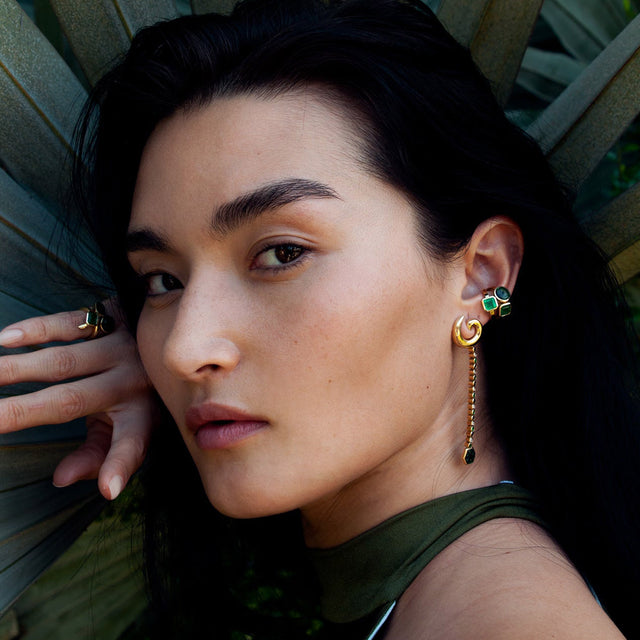 3 Stone Ear Cuff