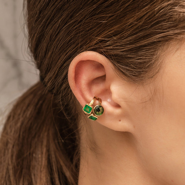 3 Stone Ear Cuff