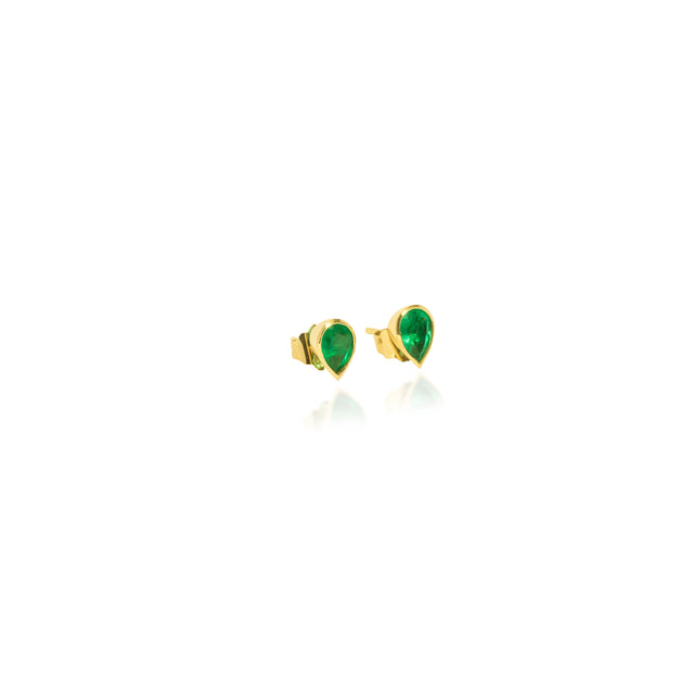 Big Emerald Drop Studs V2