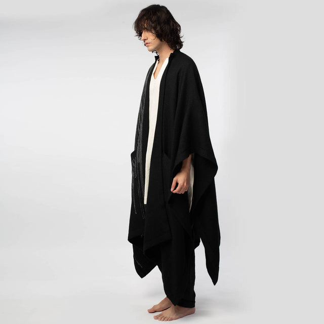 Brushstroke Long Poncho