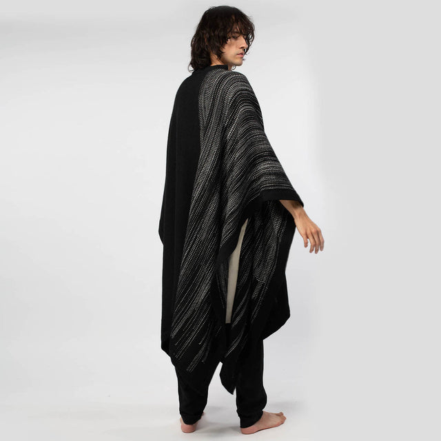 Brushstroke Long Poncho