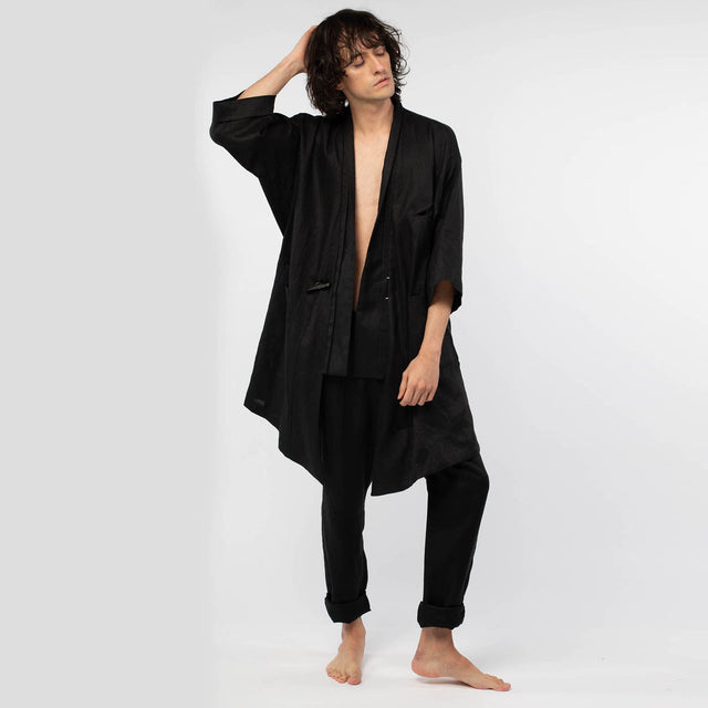Short Sleeve Crossed Kimono