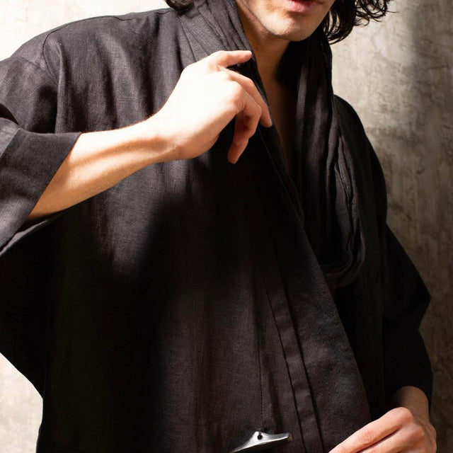 Short Sleeve Crossed Kimono