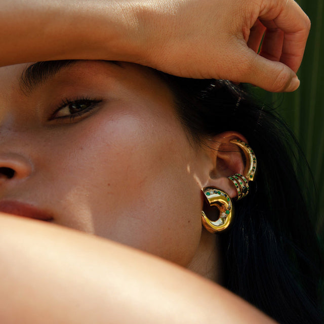 Decomposed Spiral Earrings