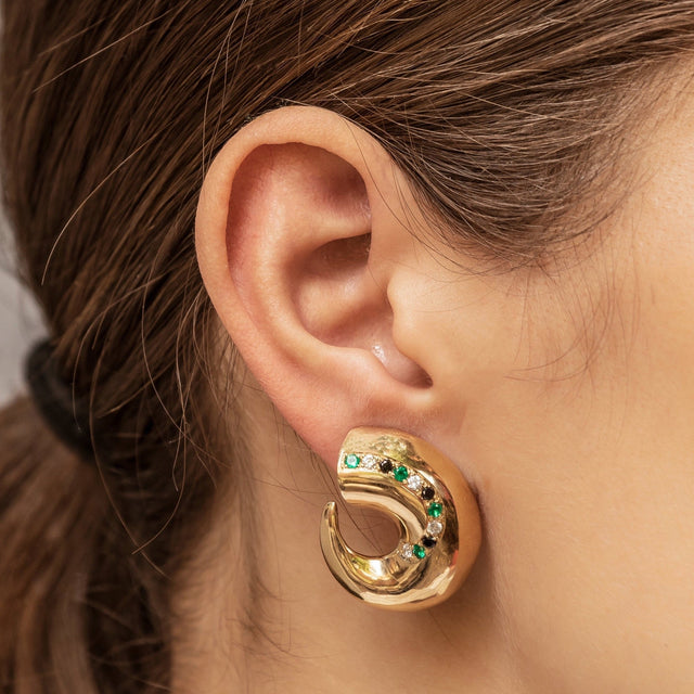 Decomposed Spiral Earrings