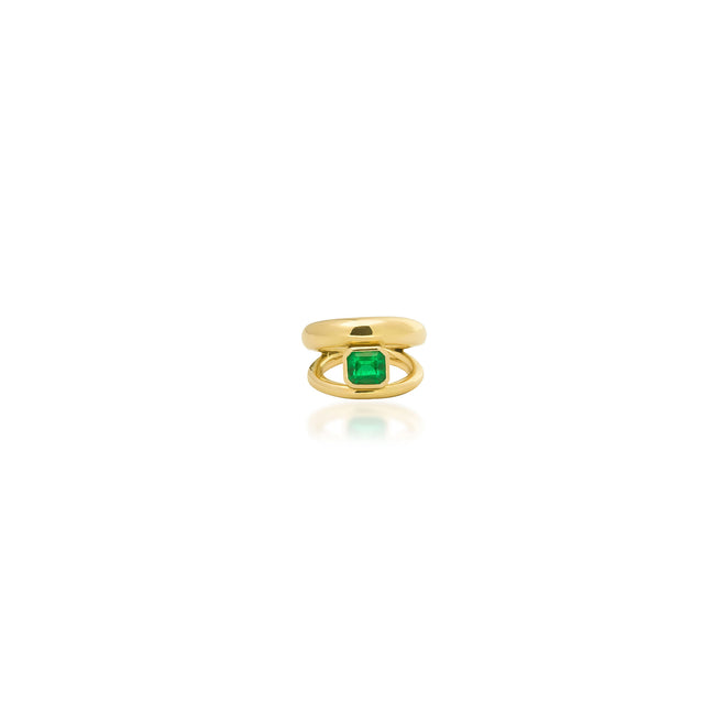 Emerald Double Ring