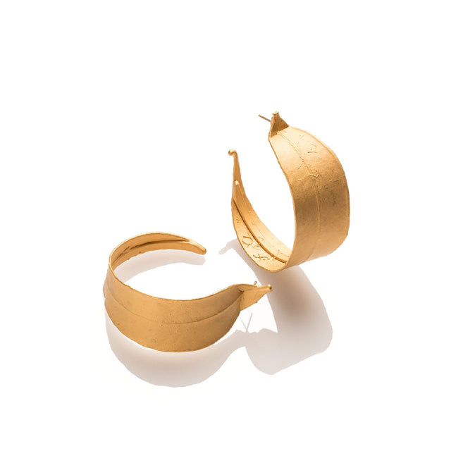 Eucalyptus Hoop Earrings
