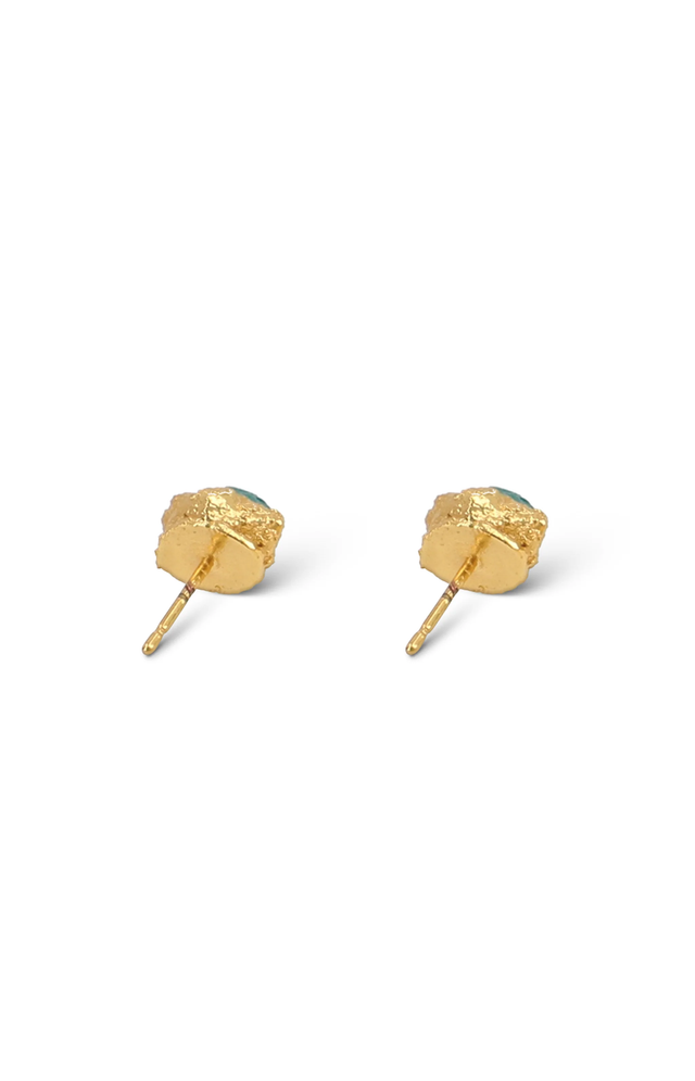 Electro Emerald Studs