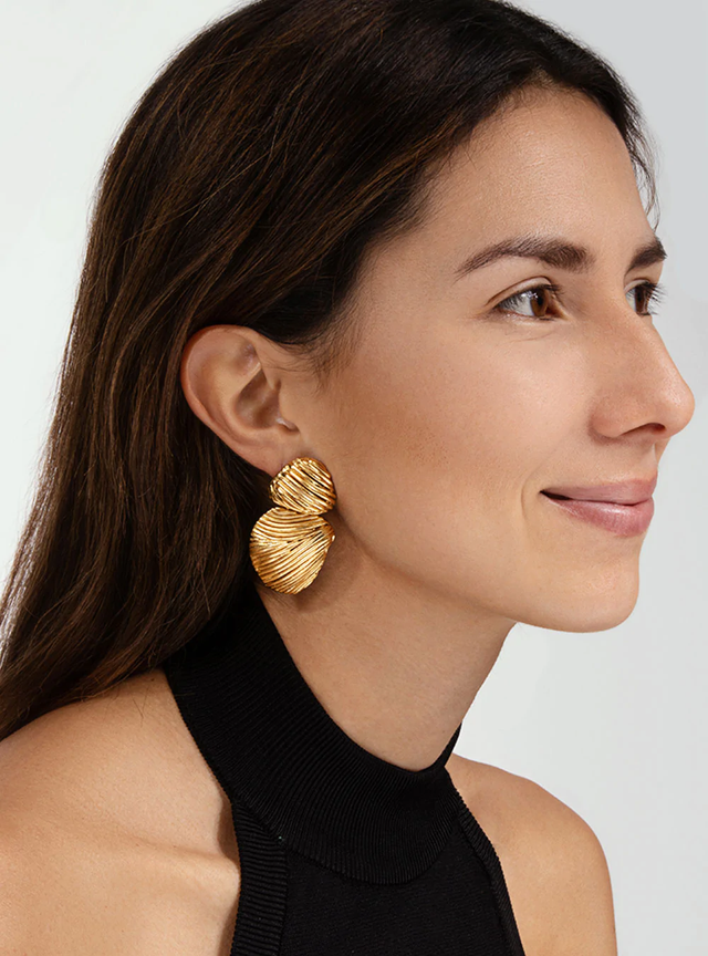 Maxi Double Shell Earrings