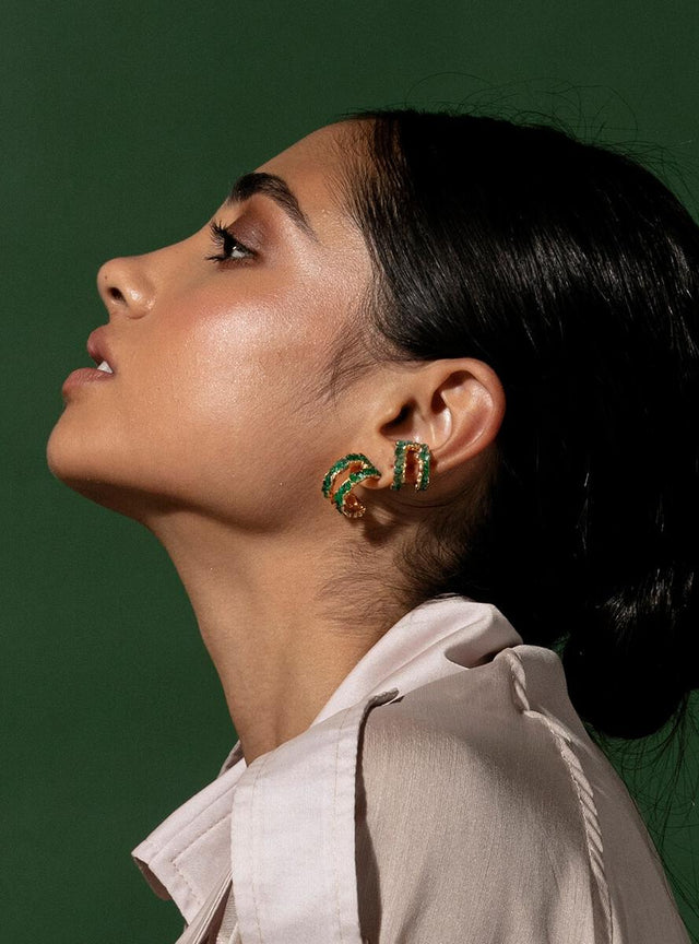 Mini Mosaico Emerald Earcuff