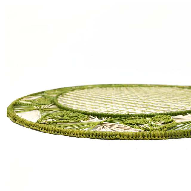 Juego de individuales - Corazones de Iraca - Verde