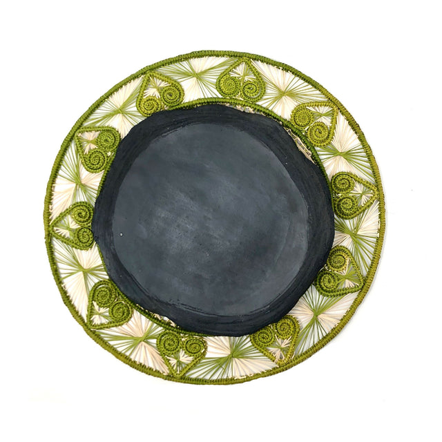 Juego de individuales - Corazones de Iraca - Verde