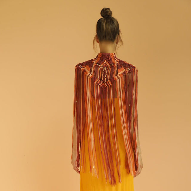 Hopu - Burgundy/Mandarine