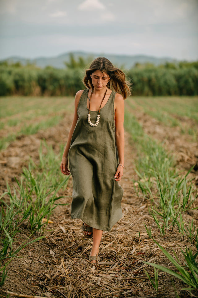 Shella Island Dress - Green