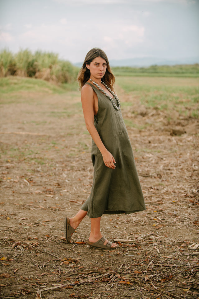 Shella Island Dress - Green