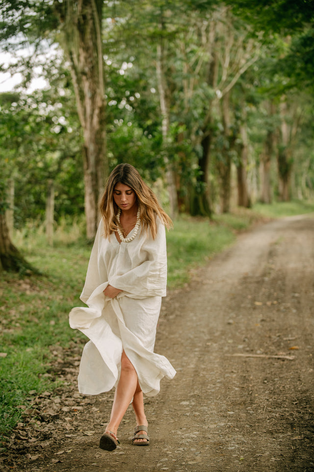 Turkana Tunic - Pearl
