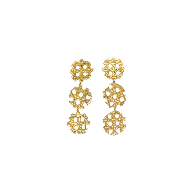 3 Circles Mimbre Earrings