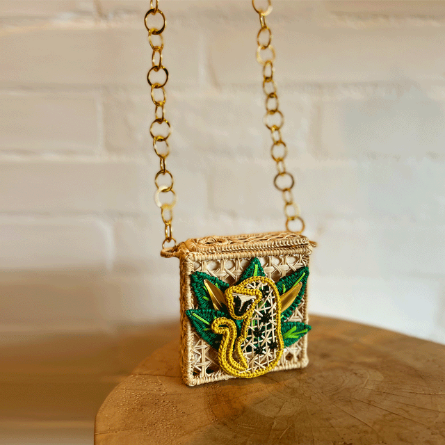 Mini Tiger Jungle Handbag with Chain