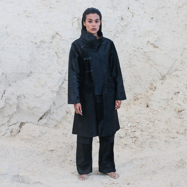 Potro Leather Coat